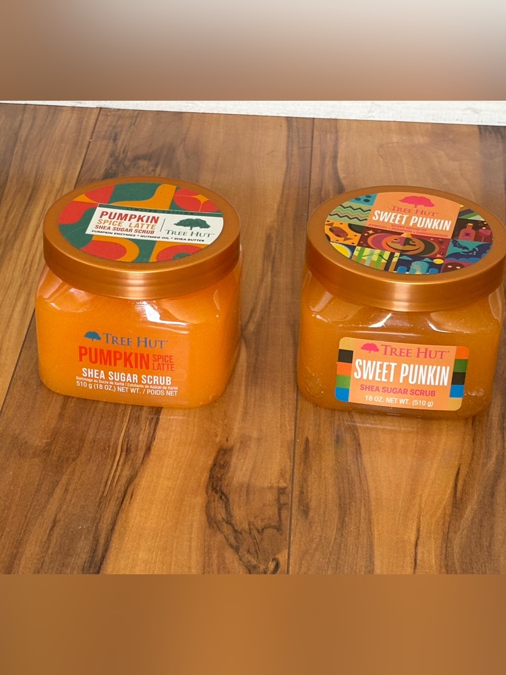2 Tree Hut Sweet Pumpkin Spice Shea Sugar Scrub - Orange
